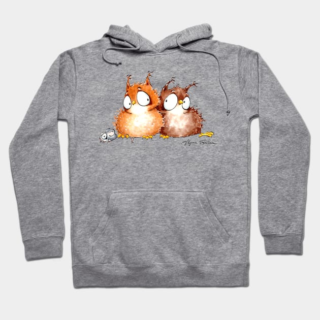 Owls in love Hoodie by Alyona Shilina